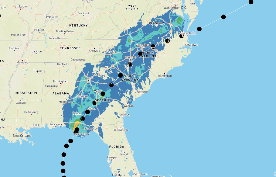 Insurance hurricane tracking software