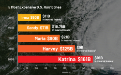 Top 5 Most Expensive Hurricanes Insured losses