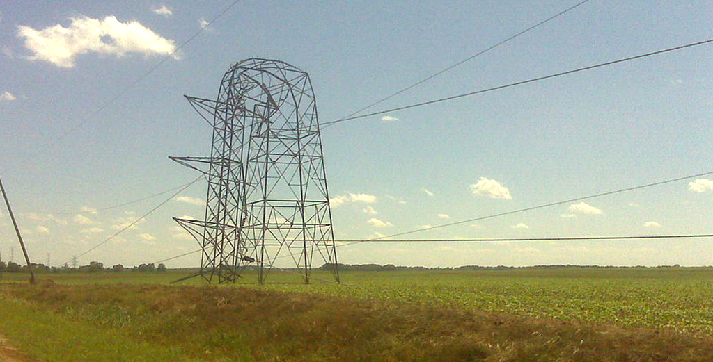 Alabama tornado power line