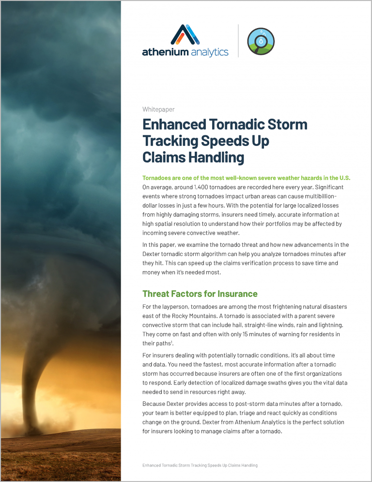 Tornado tracking algorithm for insurance whitepaper