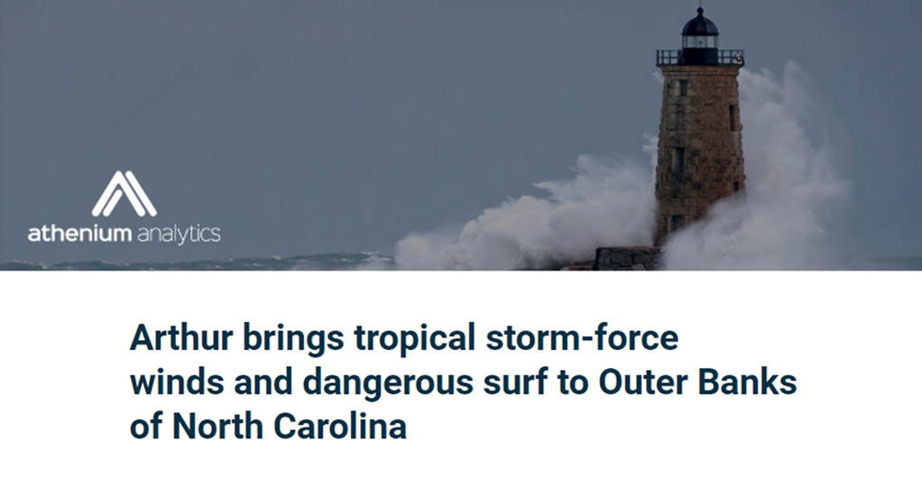 Tropical Storm Arthur email header