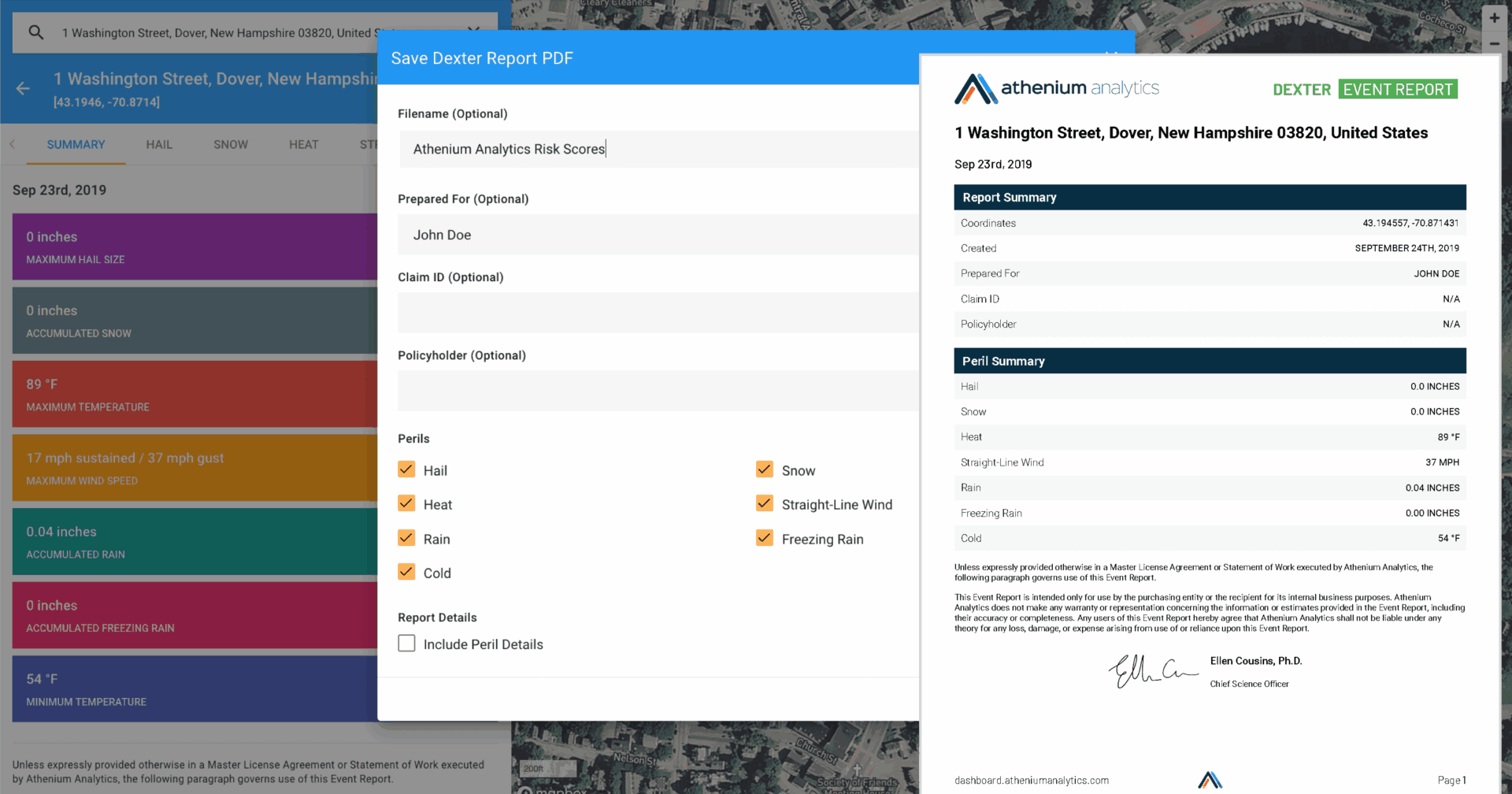 Flash flood peril and enhanced Dexter reports highlight September new