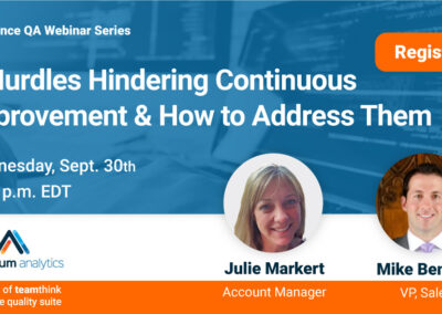 Webinar: 5 hurdles hindering continuous improvement & how to address them