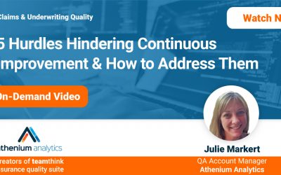 Webinar: 5 hurdles to continuous improvement & how to address them