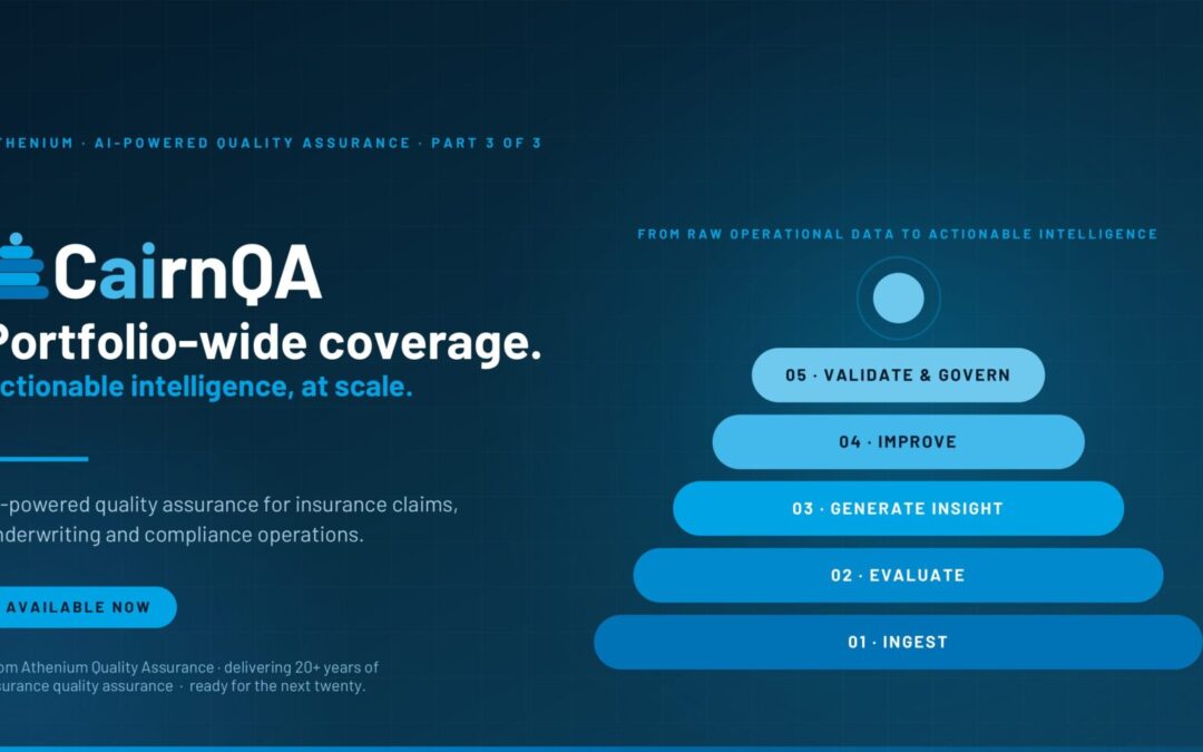 Athenium Launches CairnQA, Bringing Full-Population AI Quality Assurance to Insurance Claims and Underwriting