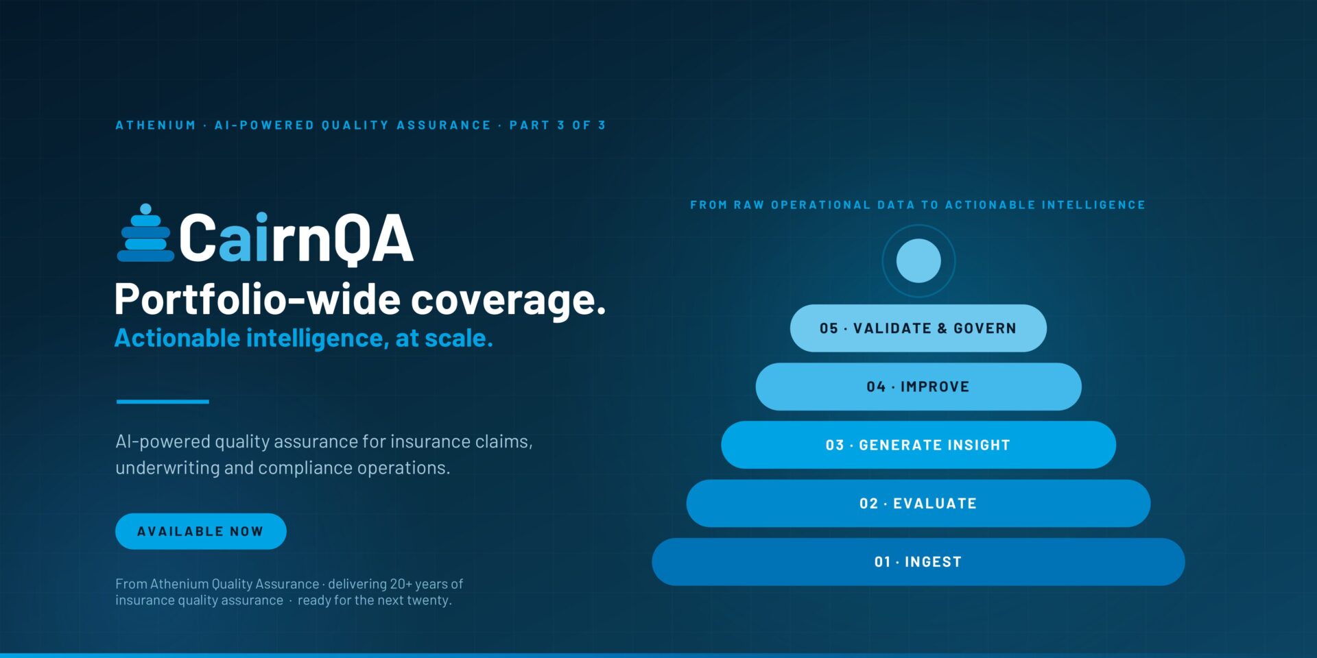 Athenium Launches CairnQA, Bringing Full-Population AI Quality Assurance to Insurance Claims and Underwriting